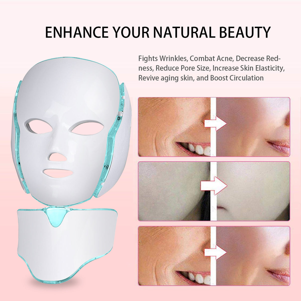 LED Facial Mask Machine – At-Home Spa Treatment for Glowing Skin