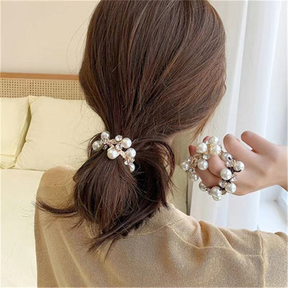 Pearl Hair Tie & Bracelet – Elegant 2-in-1 Hair Accessory