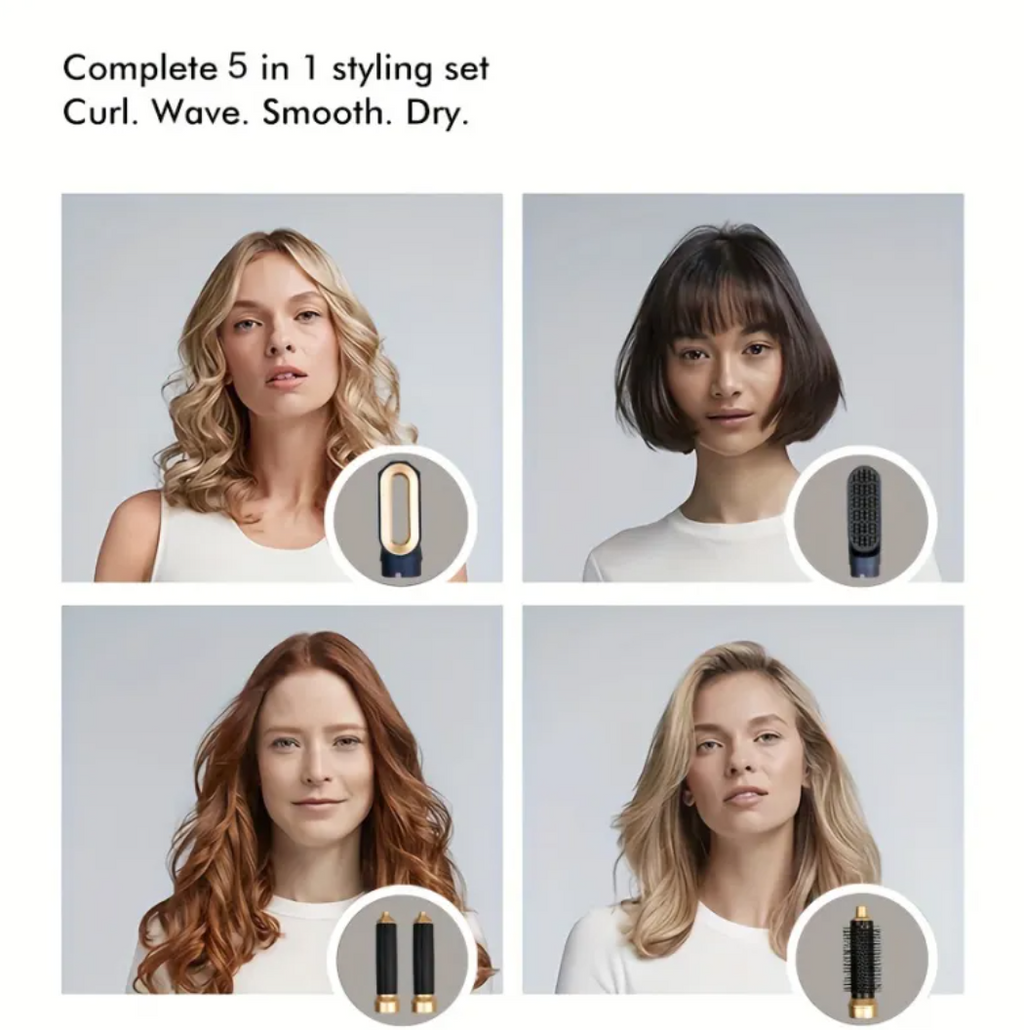5-in-1 Hair Dryer & Styler – Dry, Curl, Straighten & Volumize