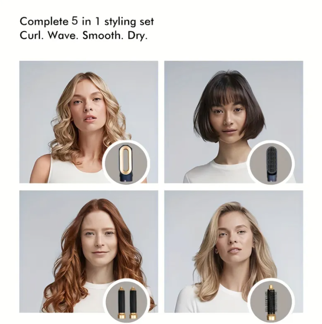 5-in-1 Hair Dryer & Styler – Dry, Curl, Straighten & Volumize