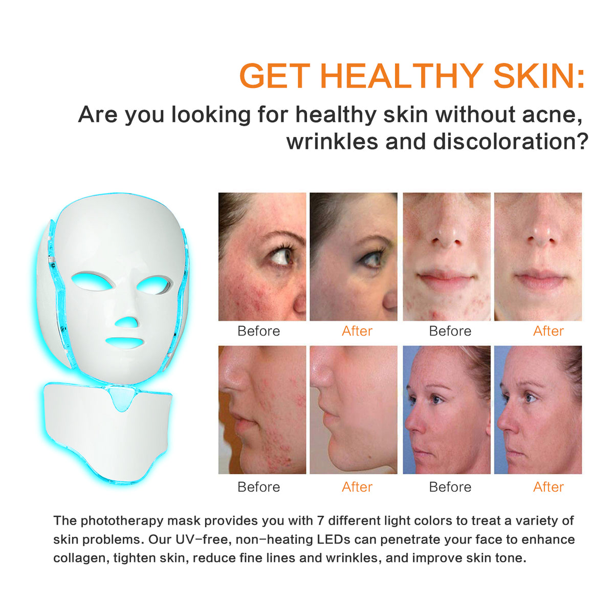 LED Facial Mask Machine – At-Home Spa Treatment for Glowing Skin