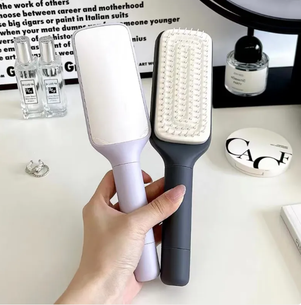 Self-Cleaning Anti-Static Hair Brush with Scalp Massager